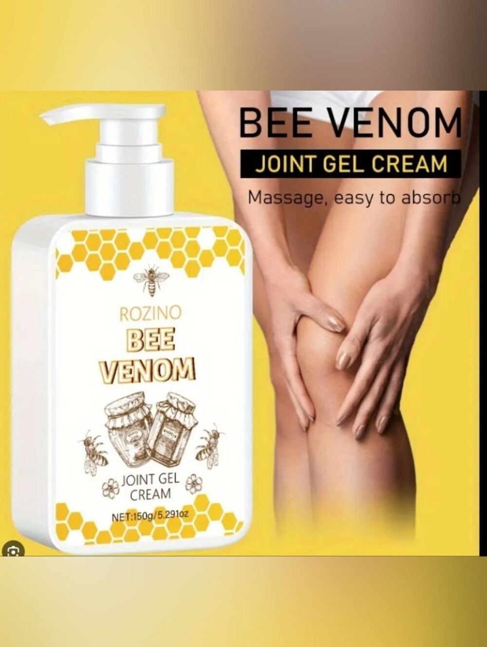 Bee Venom Joint Gel Cream - Yellow